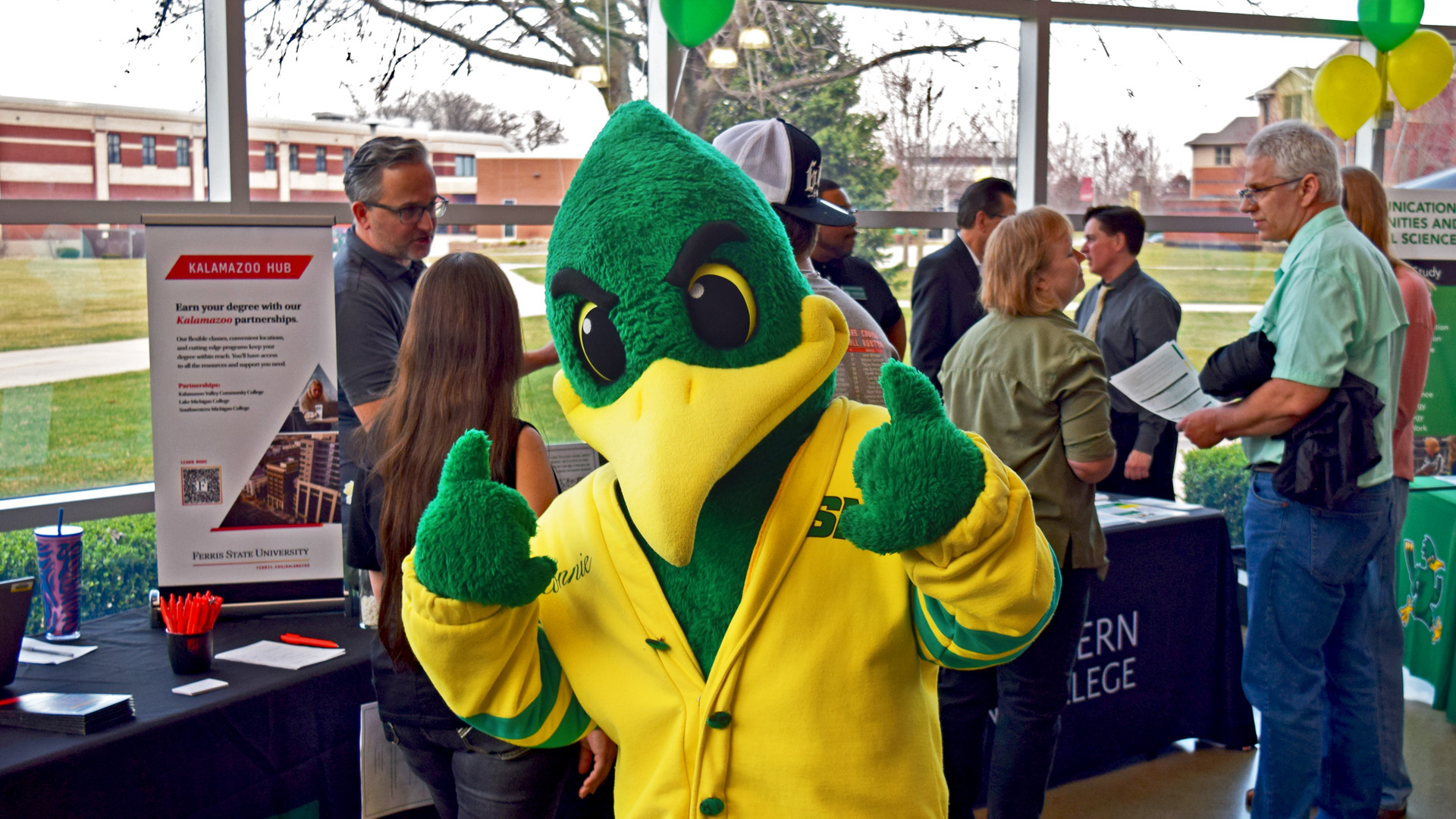 Ronnie Roadrunner is always excited to welcome future Roadrunners to campus.