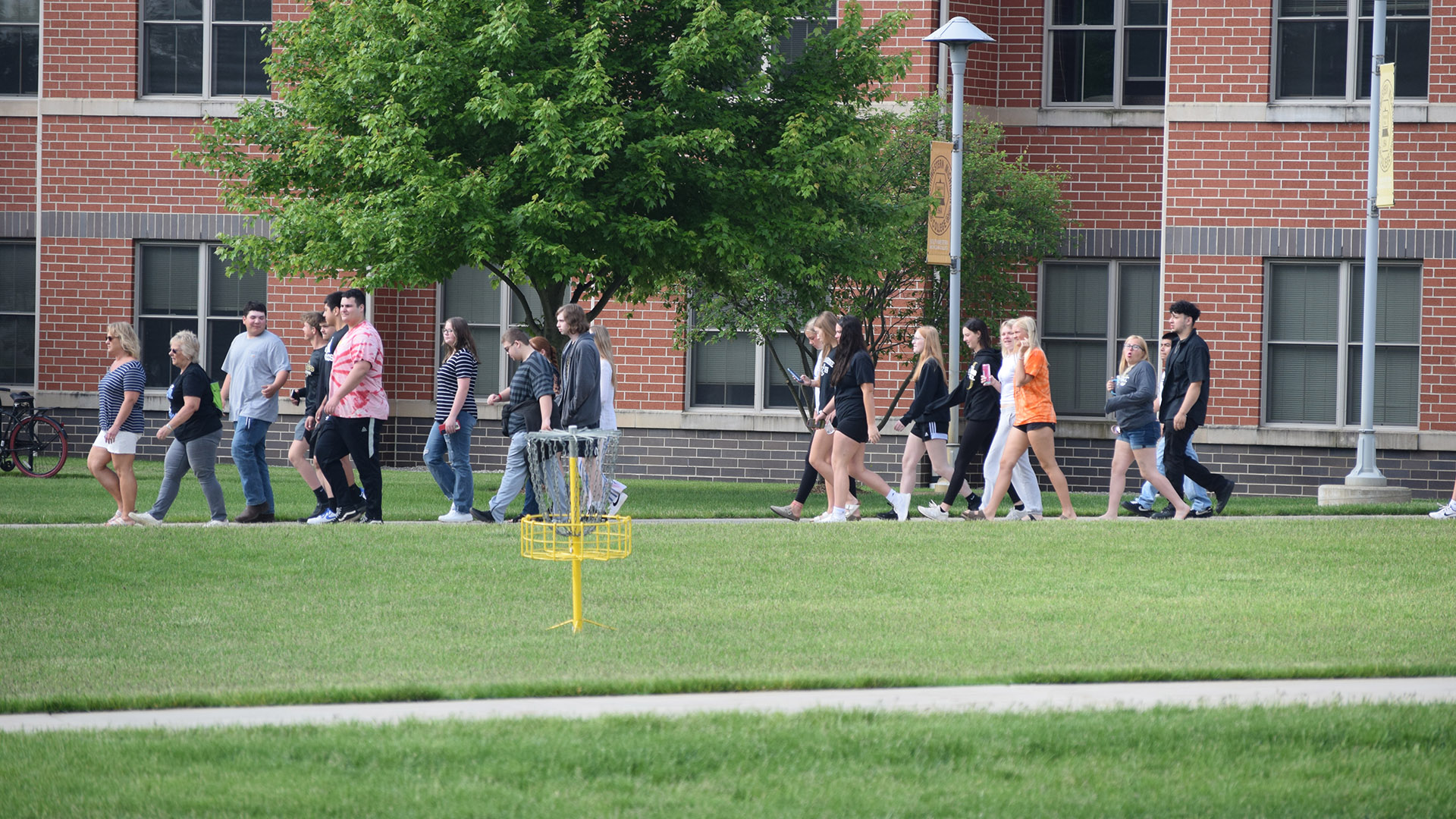 Prospective students touring the SMC campus