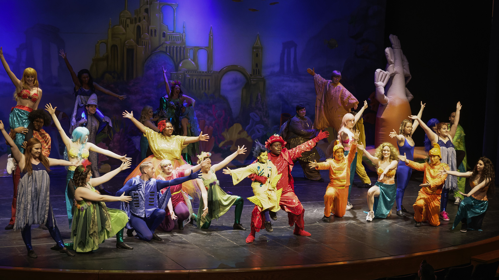 Theater performance of the Little Mermaid