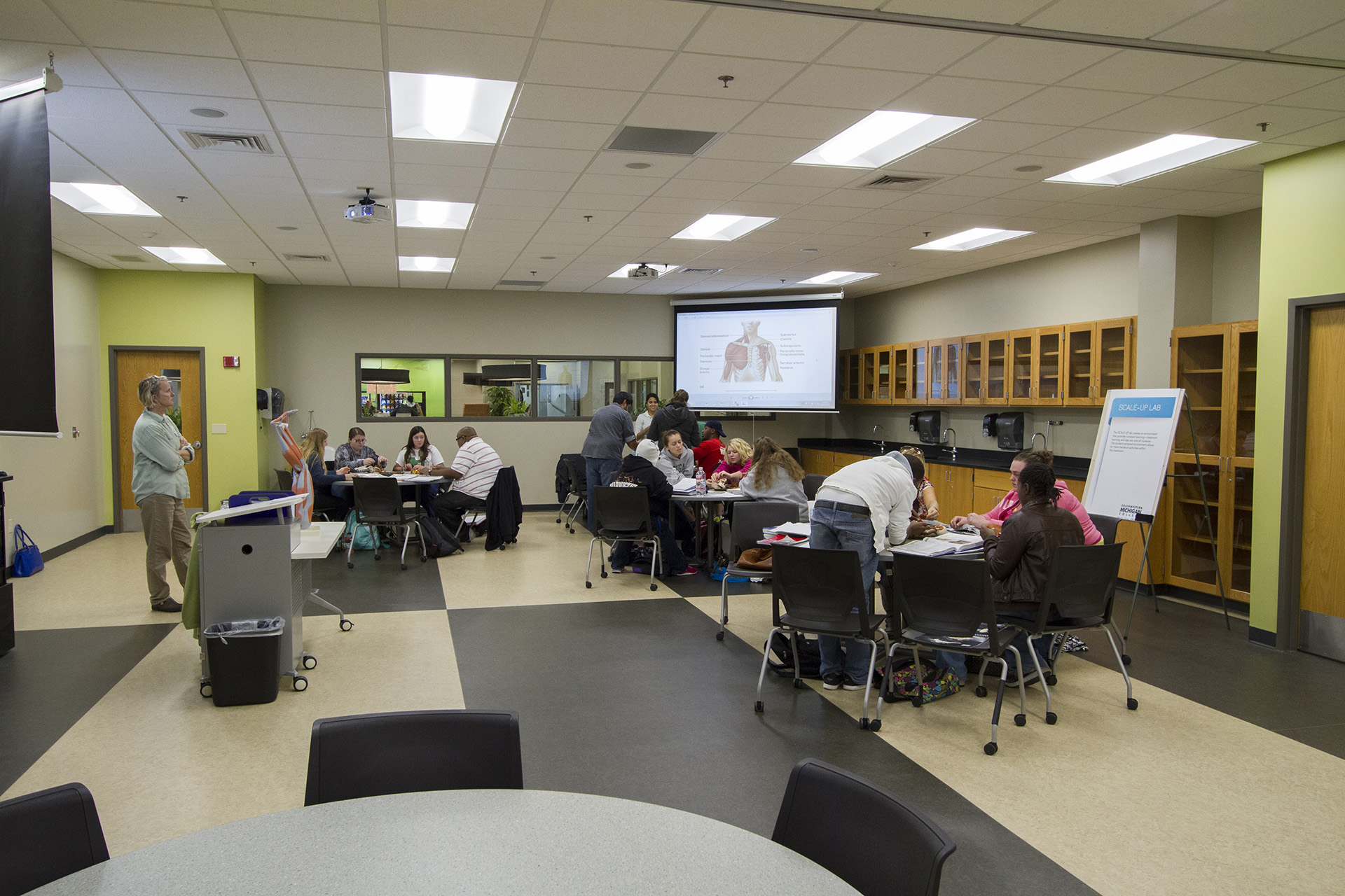 A classroom on the Niles Campus