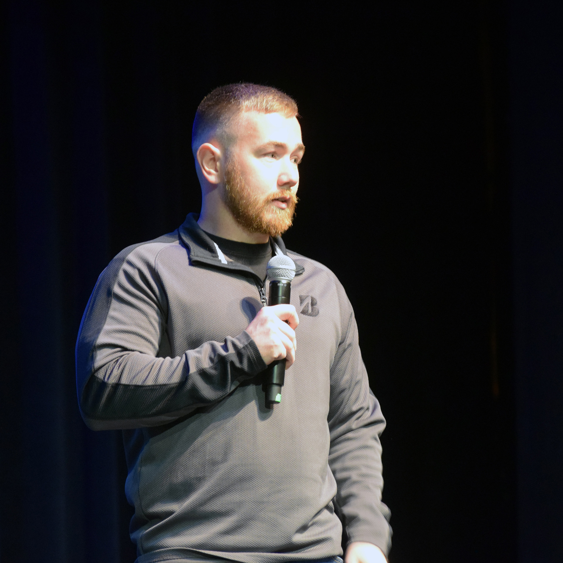 Alex Severinghaus speaking at SMC's Automotive Day last October
