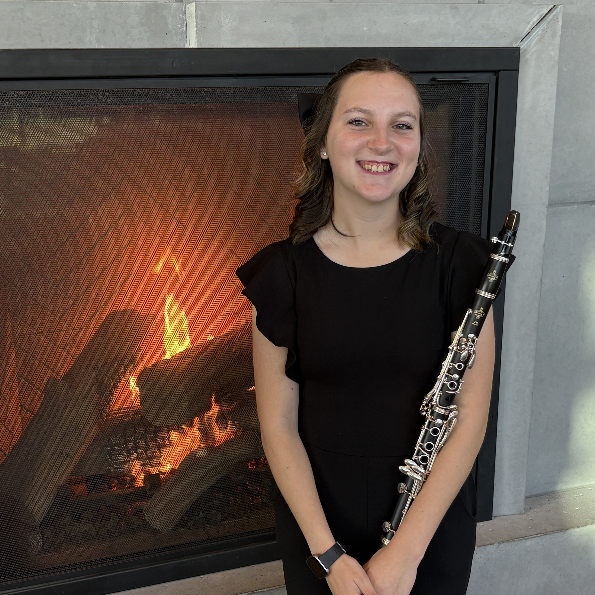 Lauren plays clarinet in Symphonic Band