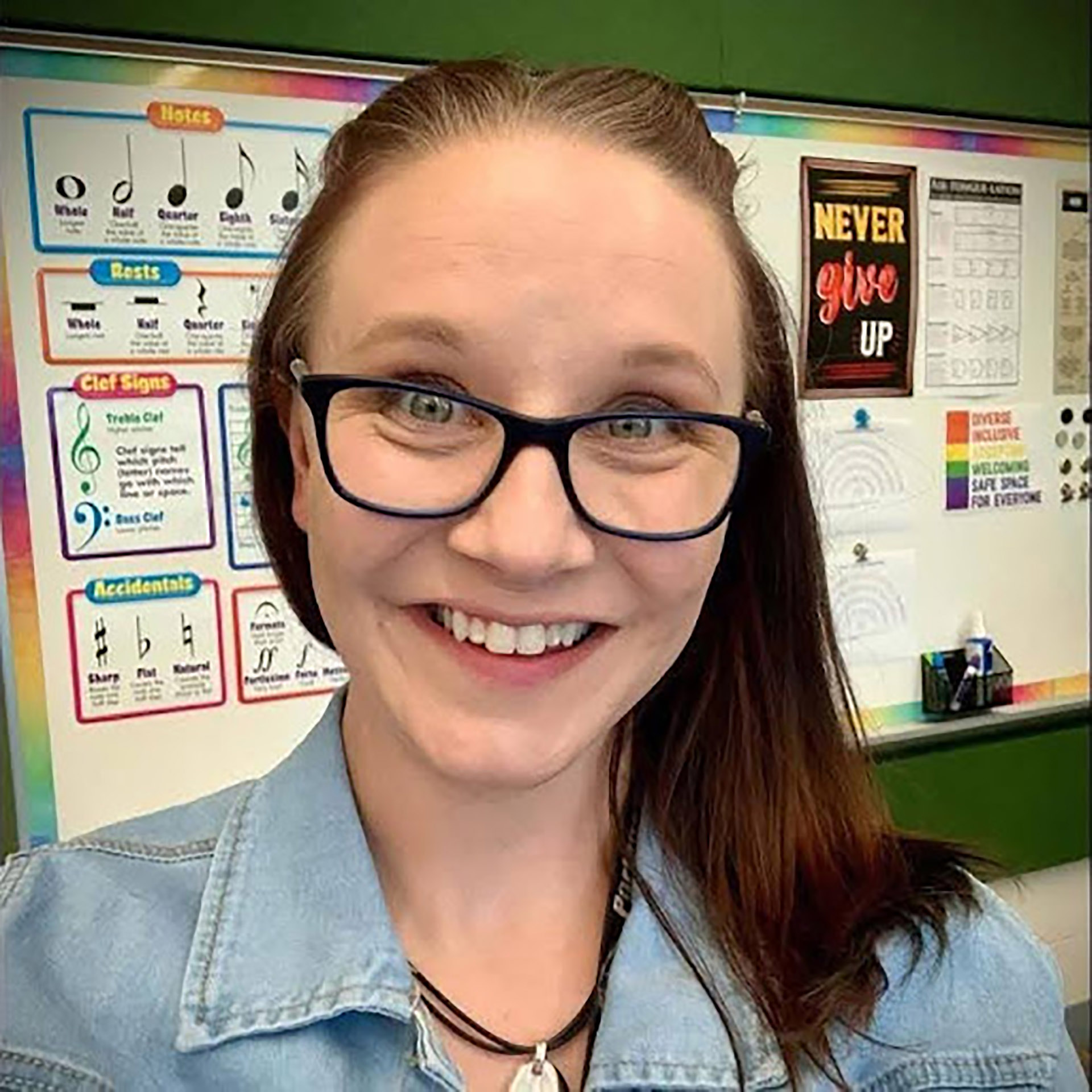 Deanna in classroom