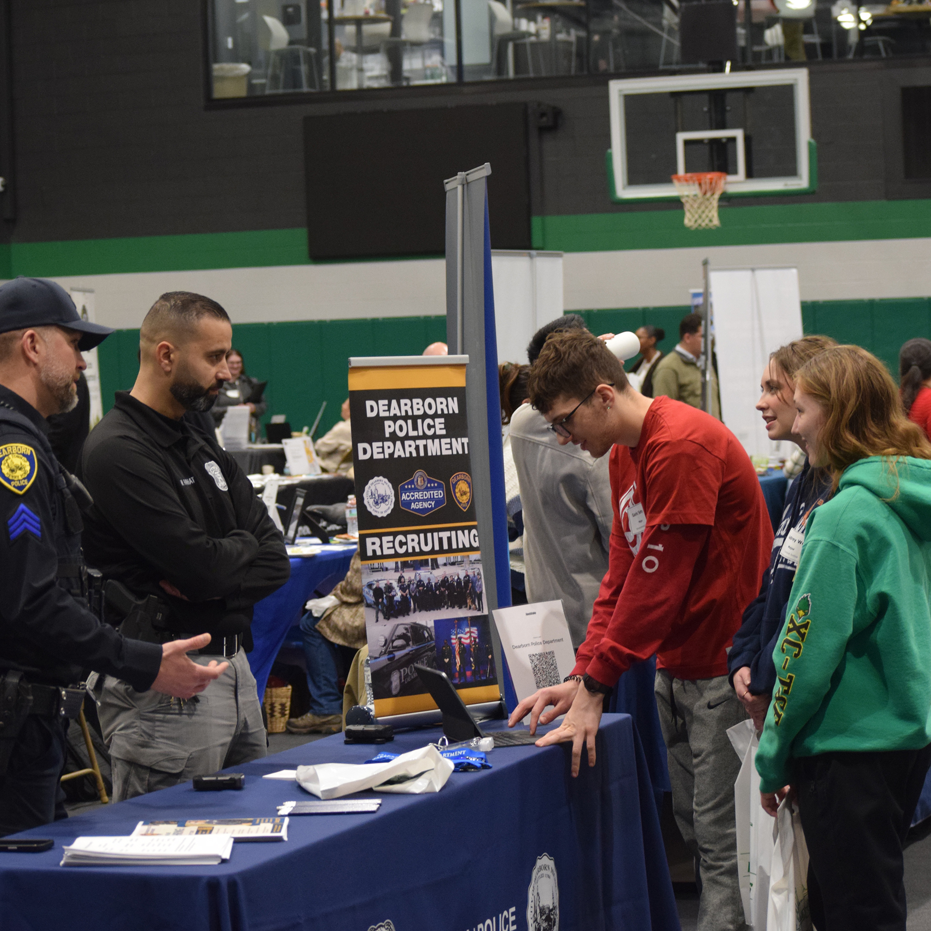 Dearborn police at Career Fair