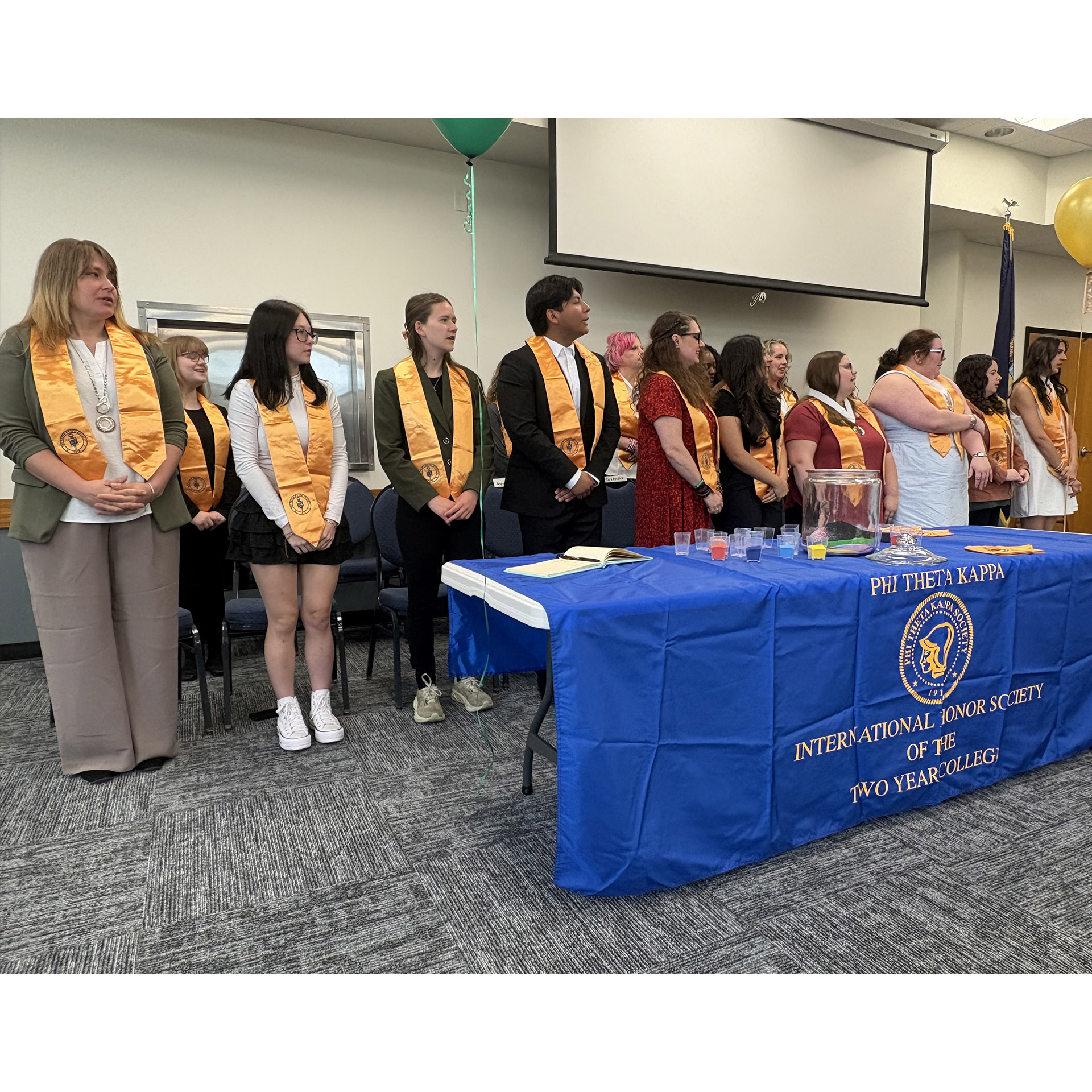 The 17 PTK honor society inductees
