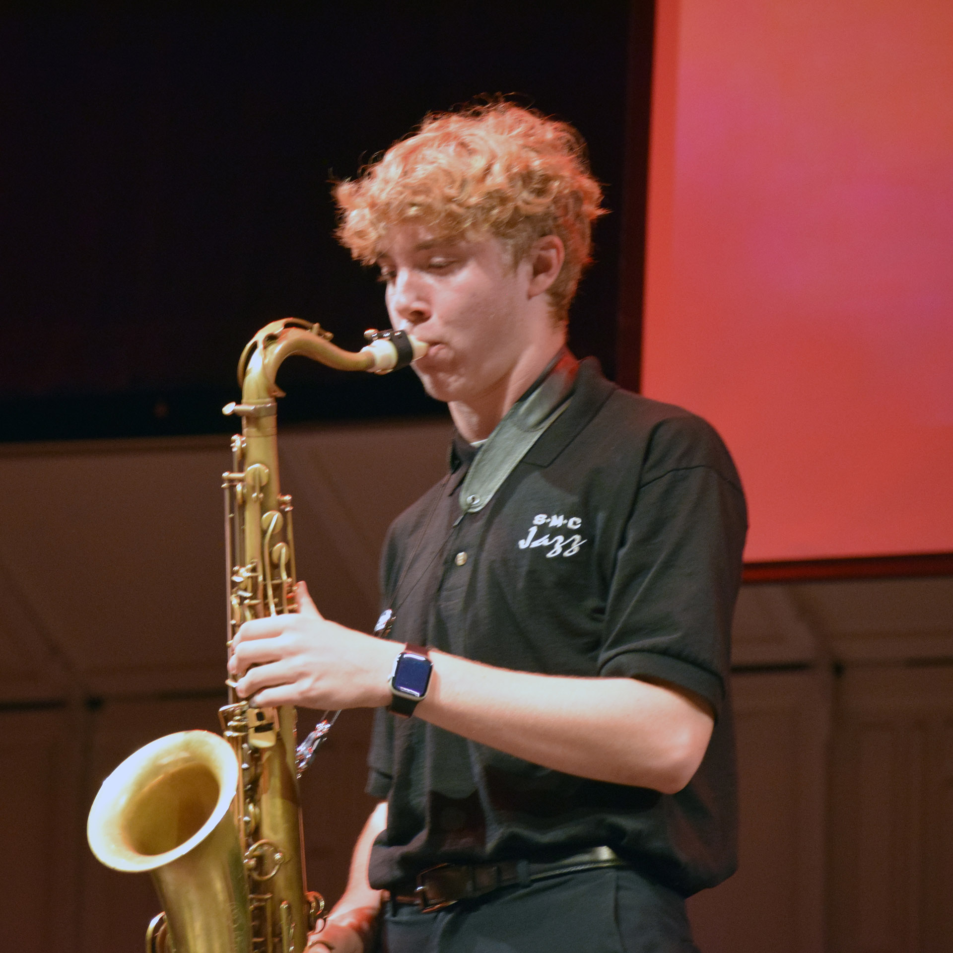 Seth Kalina with SMC's Jazz Combo