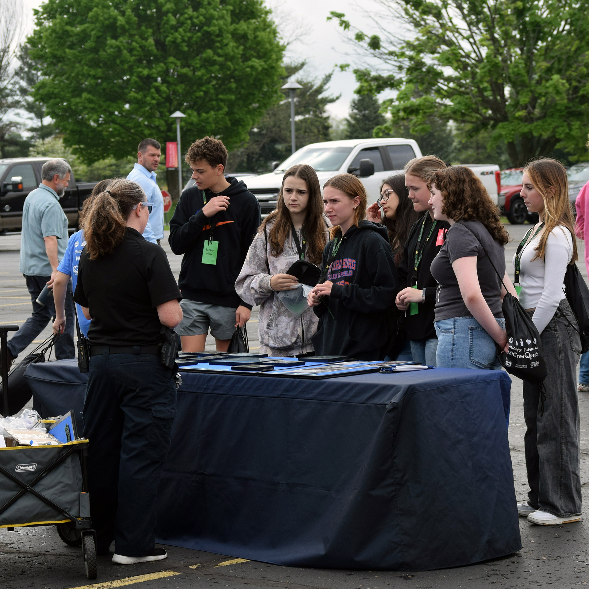 Touch a Truck table