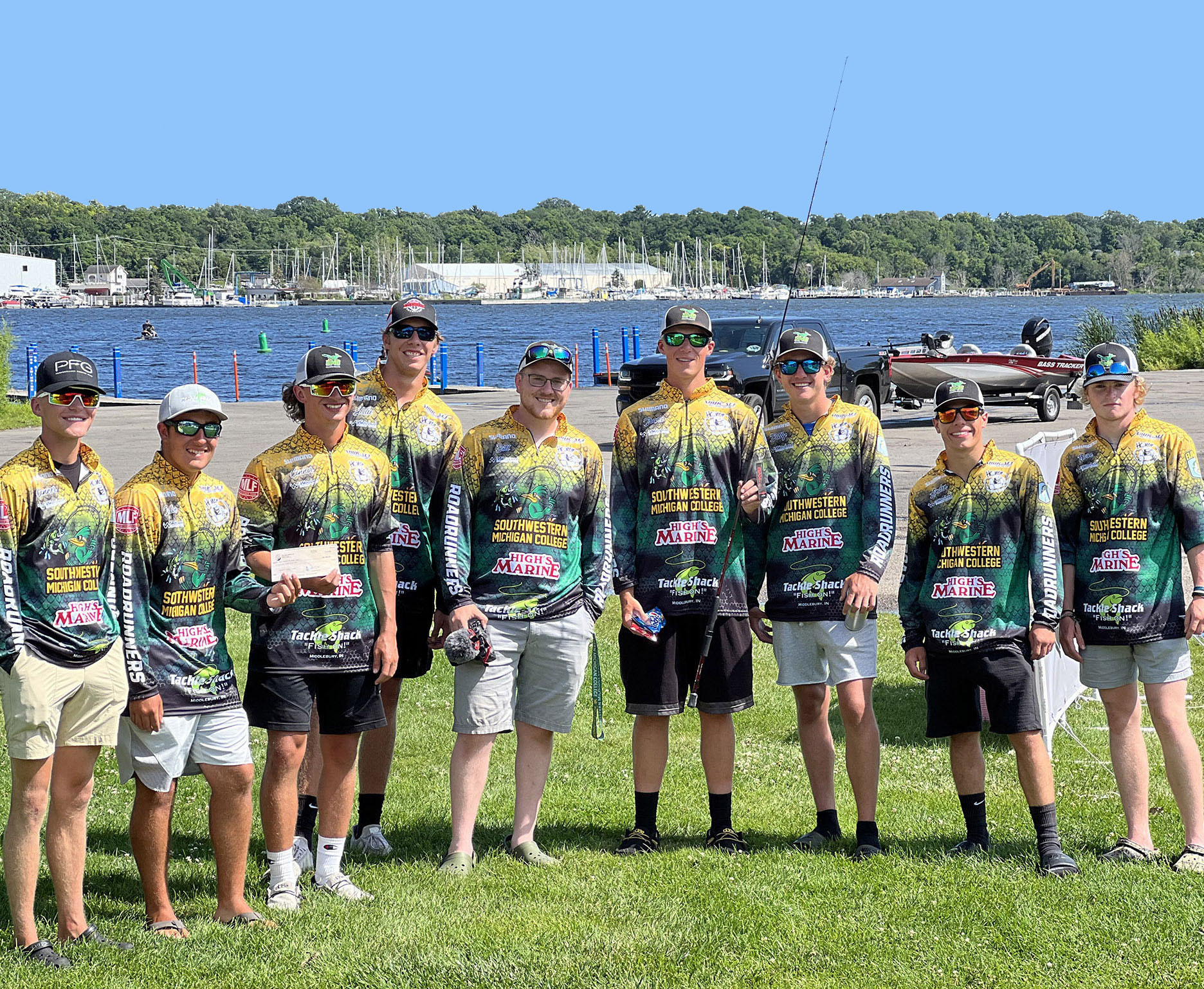 SMC Bass Anglers with Coach Bill Mathews