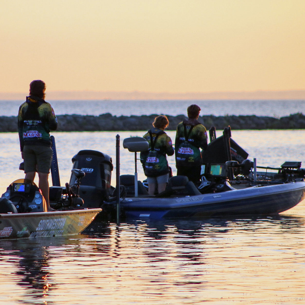 Boat in scenic light